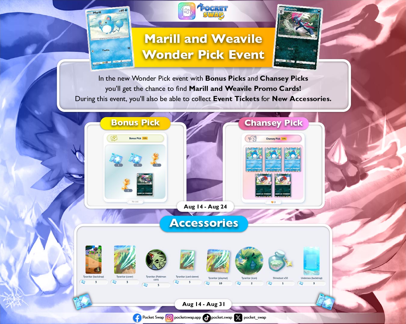 🏆 Pokémon TCG Pocket: How to Get Promo Marill & Promo Weavile in the Wonder Pick Event
