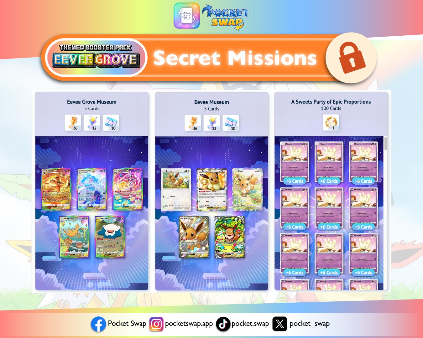 Pokémon TCG Pocket: Master Eevee Grove Secret Missions