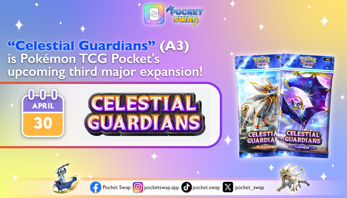 Pokémon TCG Pocket’s Upcoming Expansion: Celestial Guardians