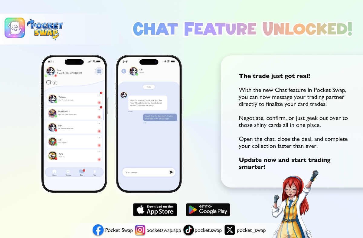 Unlock the New Chat Feature in Pocket Swap!