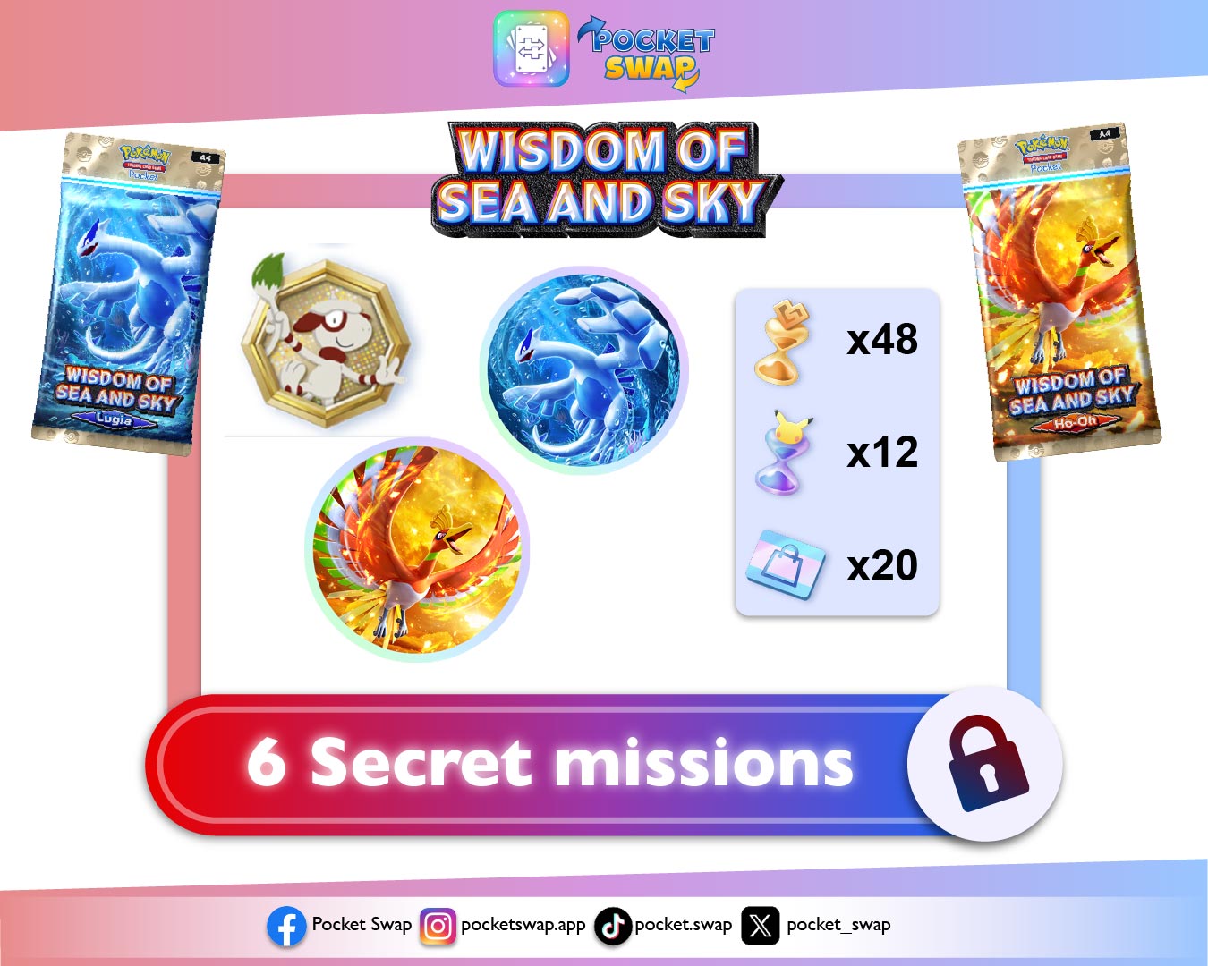🧭 All Secret Missions in Wisdom of Sea and Sky — Pokémon TCG Pocket Guide